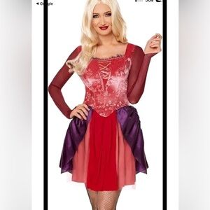 Hocus Pocus halloween costume dress Sarah Sanderson cosplay witch spirit disney